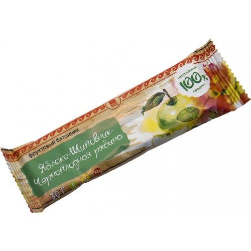 Купить Батончик фруктовый Яблоко-шиповник-черноплодная рябина  г. Подольск  
